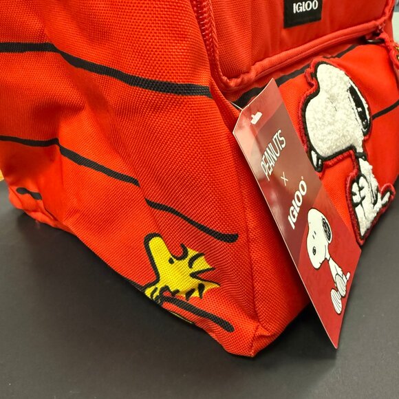 Snoopy House Lunch Bag Pail Insulated Cooler Peanuts x Igloo 16 Can NWT - Picture 8 of 12